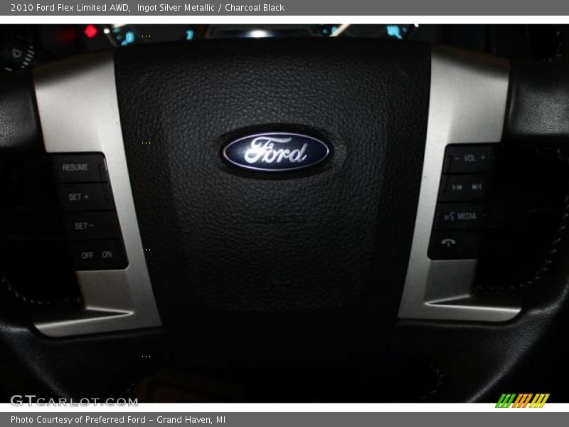 Ingot Silver Metallic / Charcoal Black 2010 Ford Flex Limited AWD