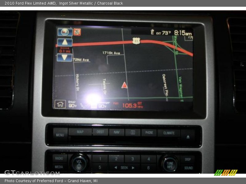 Ingot Silver Metallic / Charcoal Black 2010 Ford Flex Limited AWD