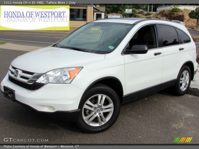 Taffeta White / Gray 2011 Honda CR-V EX 4WD
