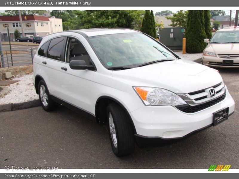 Taffeta White / Gray 2011 Honda CR-V EX 4WD