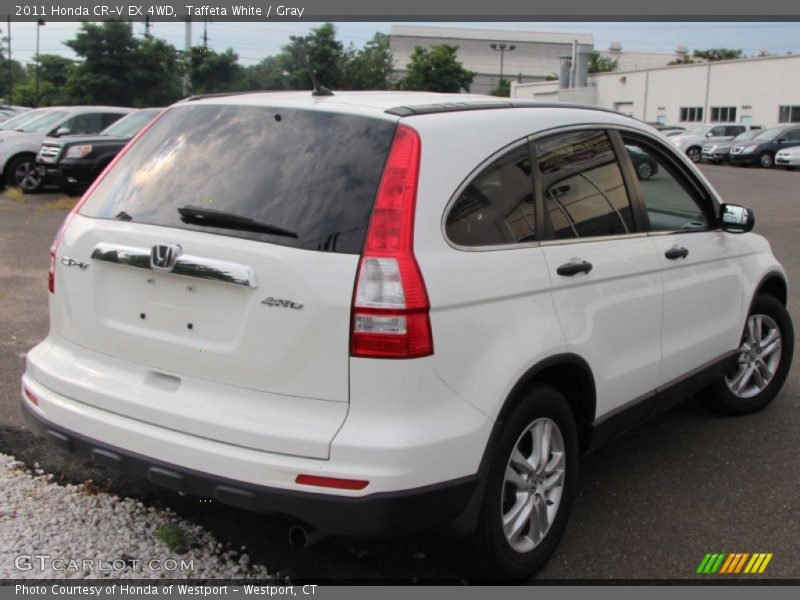 Taffeta White / Gray 2011 Honda CR-V EX 4WD