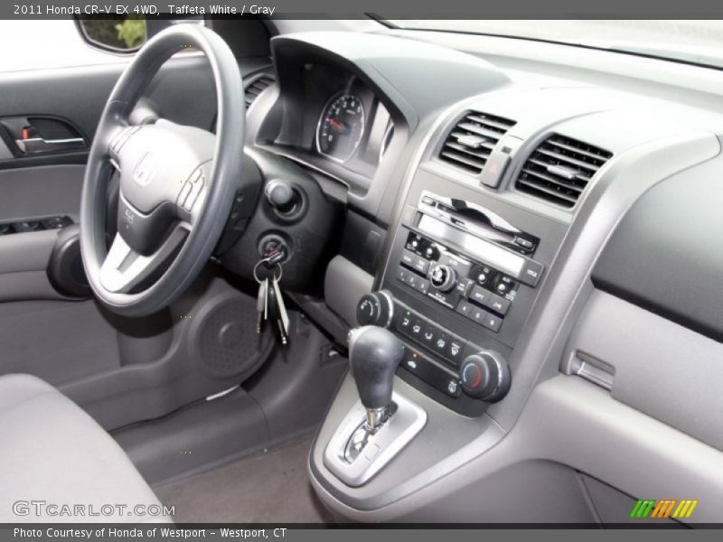 Taffeta White / Gray 2011 Honda CR-V EX 4WD