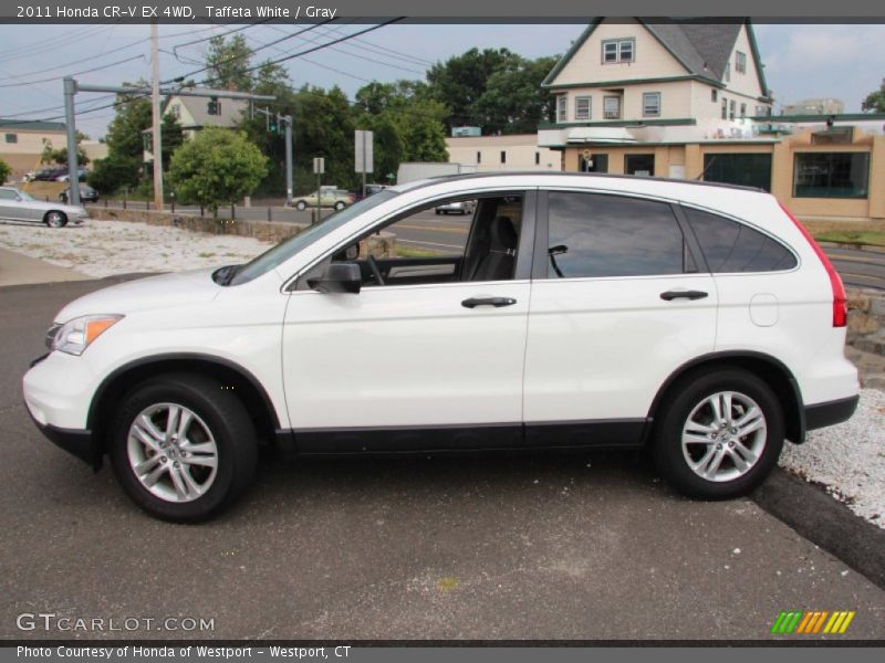 Taffeta White / Gray 2011 Honda CR-V EX 4WD