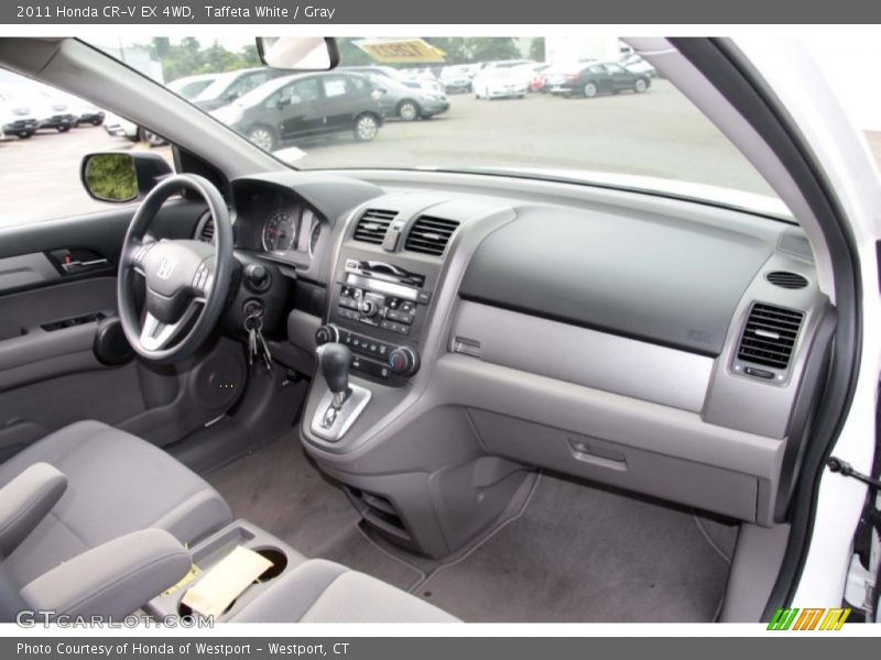 Taffeta White / Gray 2011 Honda CR-V EX 4WD