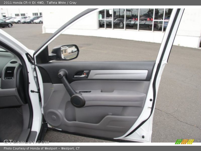 Taffeta White / Gray 2011 Honda CR-V EX 4WD