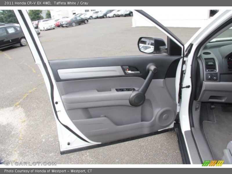 Taffeta White / Gray 2011 Honda CR-V EX 4WD