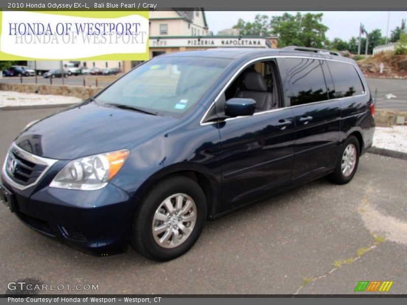 Bali Blue Pearl / Gray 2010 Honda Odyssey EX-L