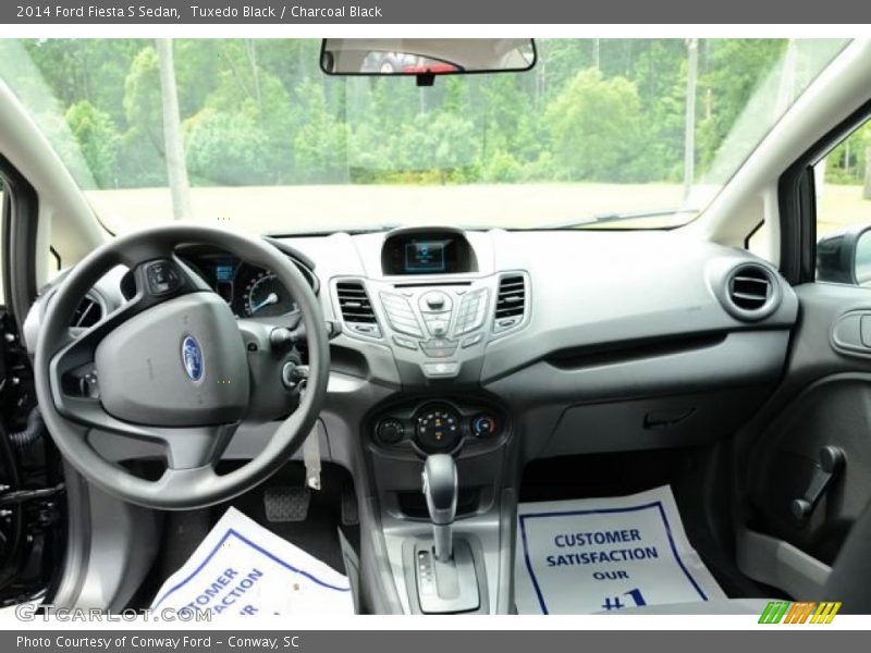 Tuxedo Black / Charcoal Black 2014 Ford Fiesta S Sedan