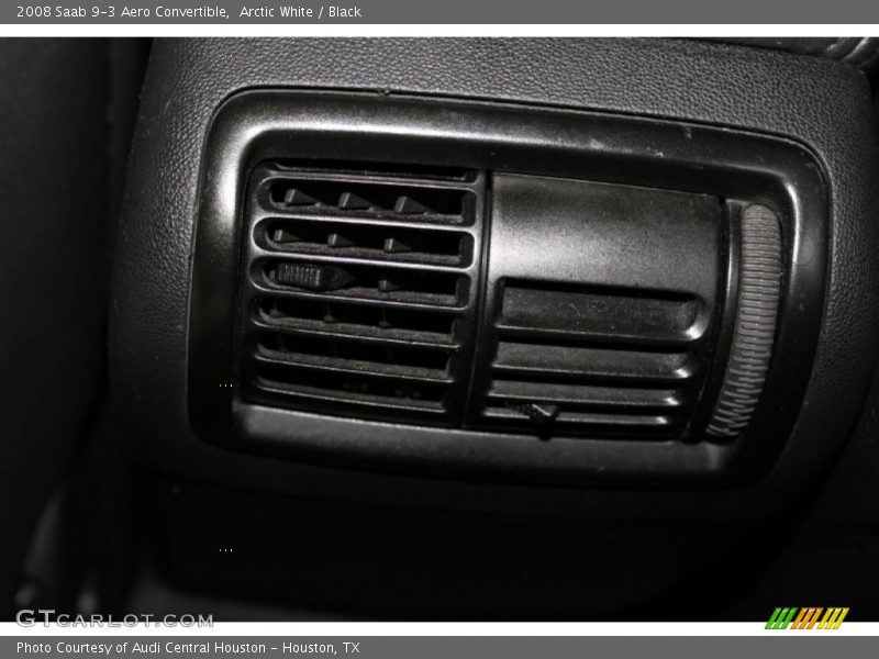 Arctic White / Black 2008 Saab 9-3 Aero Convertible