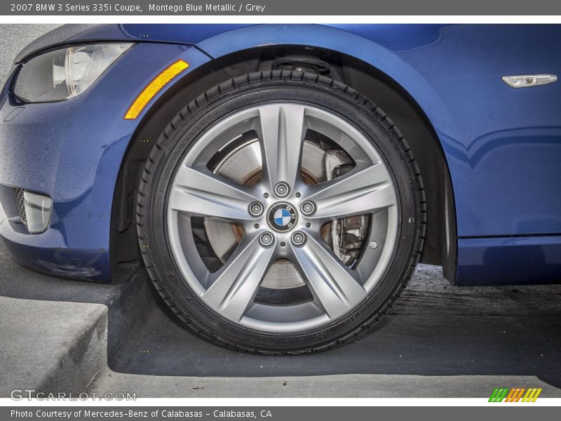 Montego Blue Metallic / Grey 2007 BMW 3 Series 335i Coupe