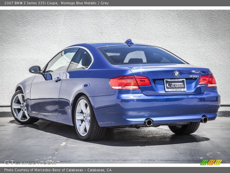 Montego Blue Metallic / Grey 2007 BMW 3 Series 335i Coupe