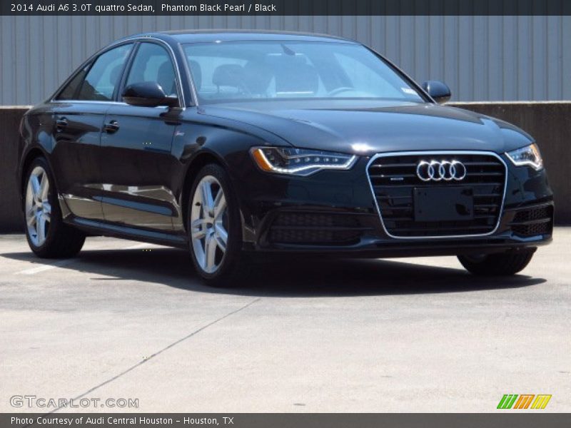 Phantom Black Pearl / Black 2014 Audi A6 3.0T quattro Sedan