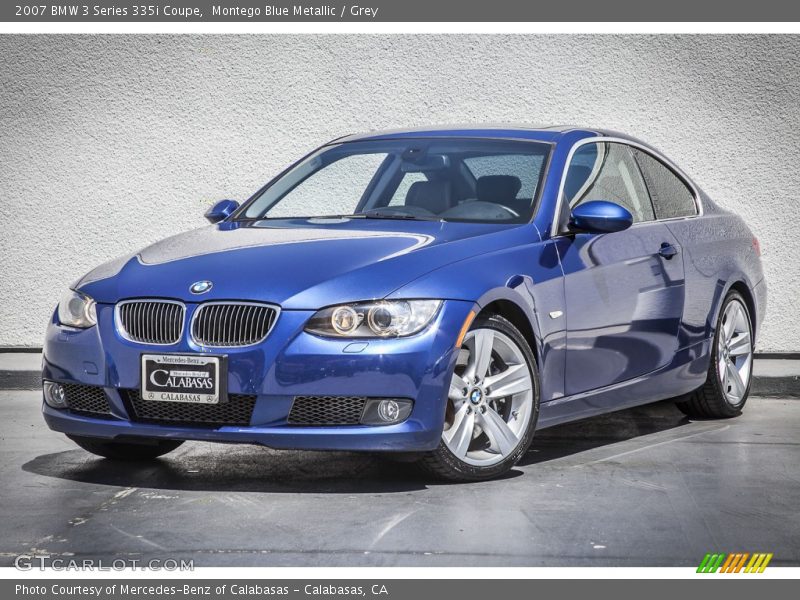 Montego Blue Metallic / Grey 2007 BMW 3 Series 335i Coupe