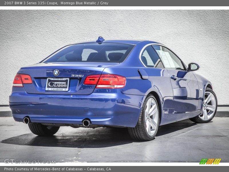 Montego Blue Metallic / Grey 2007 BMW 3 Series 335i Coupe