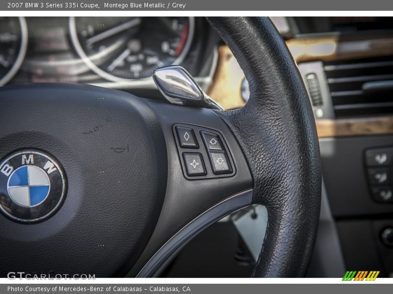 Montego Blue Metallic / Grey 2007 BMW 3 Series 335i Coupe