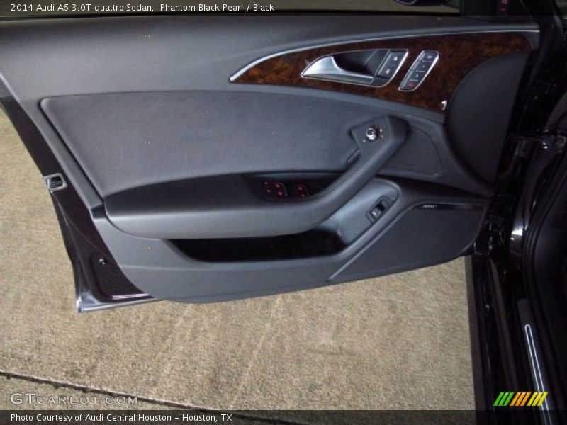 Phantom Black Pearl / Black 2014 Audi A6 3.0T quattro Sedan