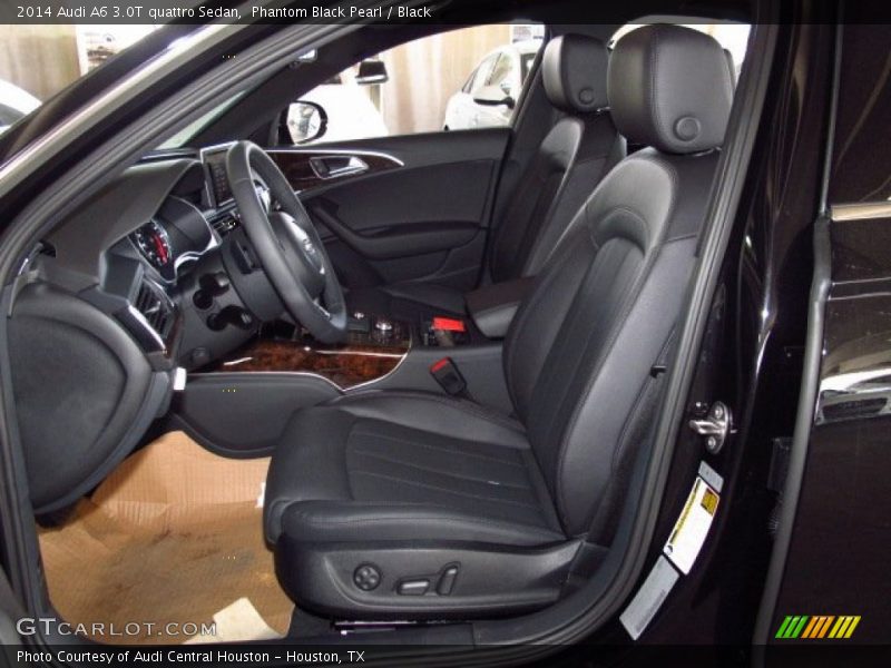 Phantom Black Pearl / Black 2014 Audi A6 3.0T quattro Sedan