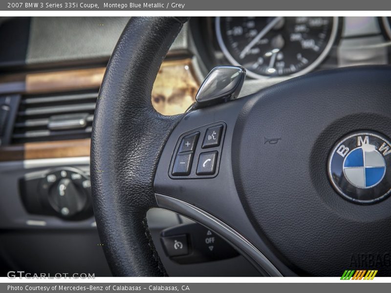 Montego Blue Metallic / Grey 2007 BMW 3 Series 335i Coupe