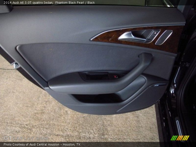 Phantom Black Pearl / Black 2014 Audi A6 3.0T quattro Sedan
