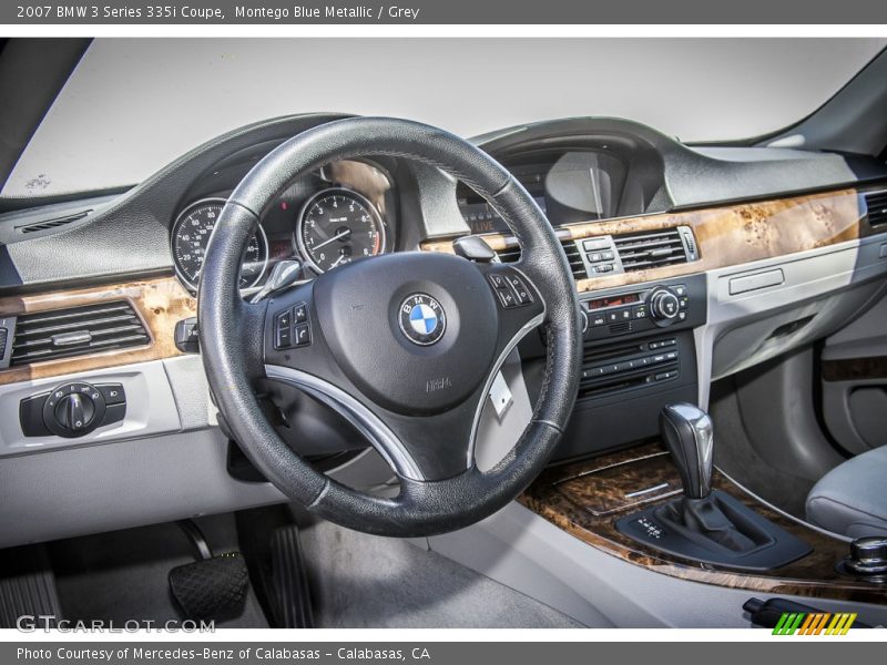 Montego Blue Metallic / Grey 2007 BMW 3 Series 335i Coupe