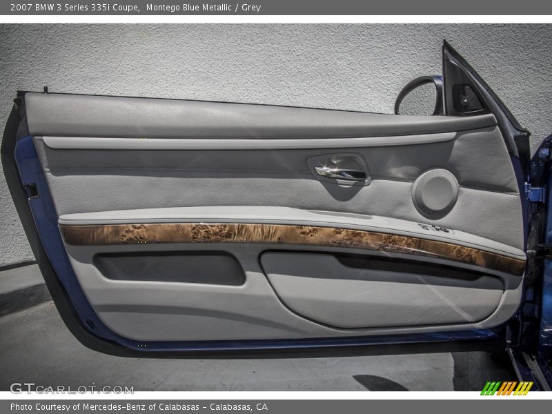 Montego Blue Metallic / Grey 2007 BMW 3 Series 335i Coupe