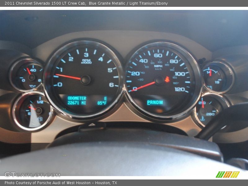 Blue Granite Metallic / Light Titanium/Ebony 2011 Chevrolet Silverado 1500 LT Crew Cab