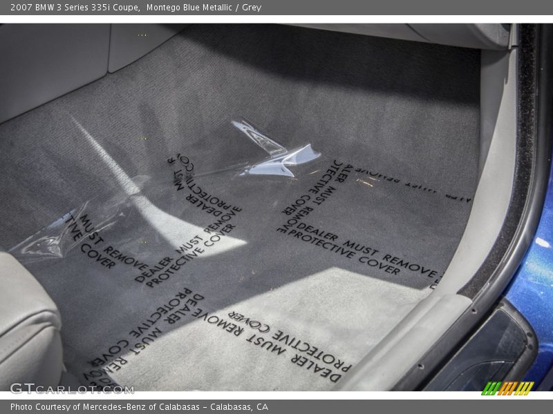 Montego Blue Metallic / Grey 2007 BMW 3 Series 335i Coupe