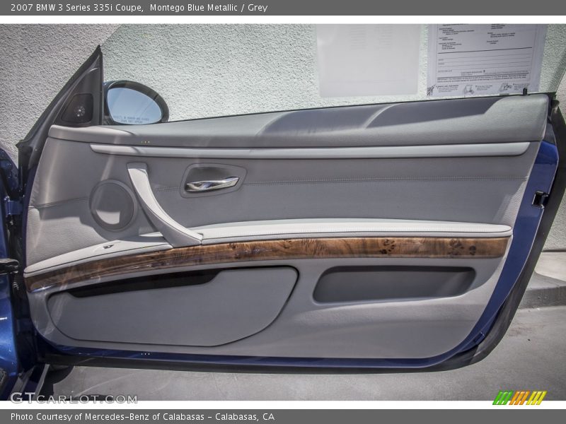 Montego Blue Metallic / Grey 2007 BMW 3 Series 335i Coupe