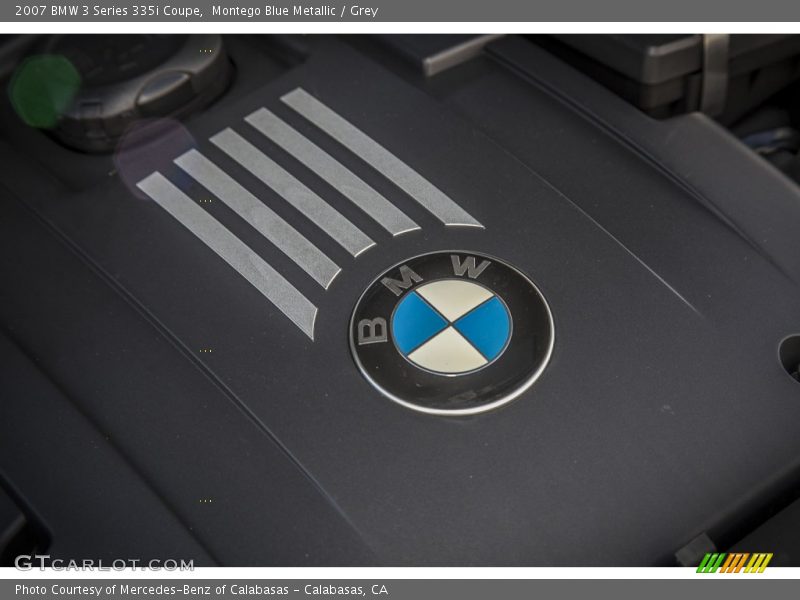 Montego Blue Metallic / Grey 2007 BMW 3 Series 335i Coupe