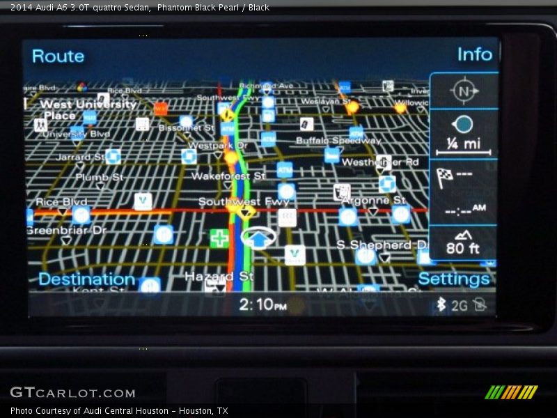 Phantom Black Pearl / Black 2014 Audi A6 3.0T quattro Sedan