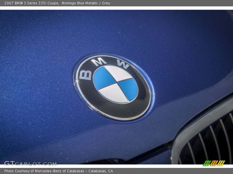Montego Blue Metallic / Grey 2007 BMW 3 Series 335i Coupe