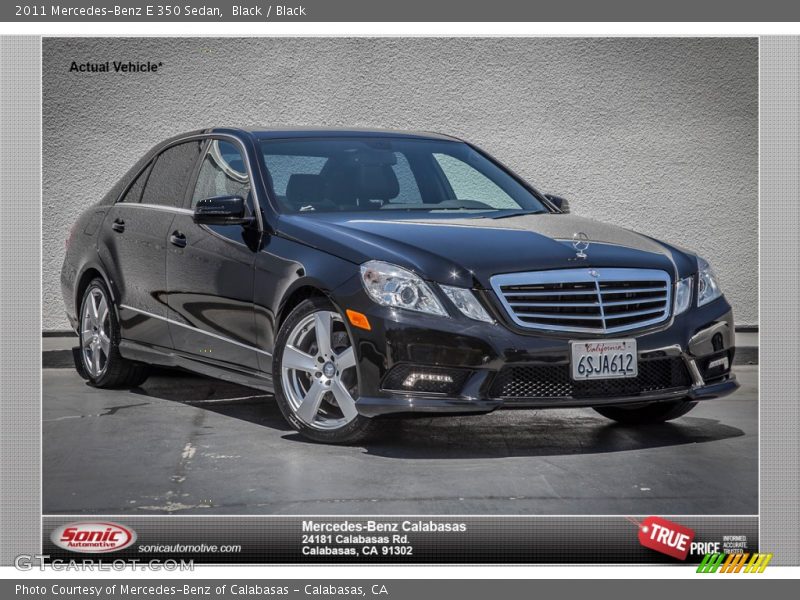 Black / Black 2011 Mercedes-Benz E 350 Sedan