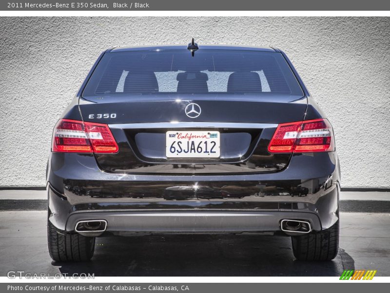 Black / Black 2011 Mercedes-Benz E 350 Sedan