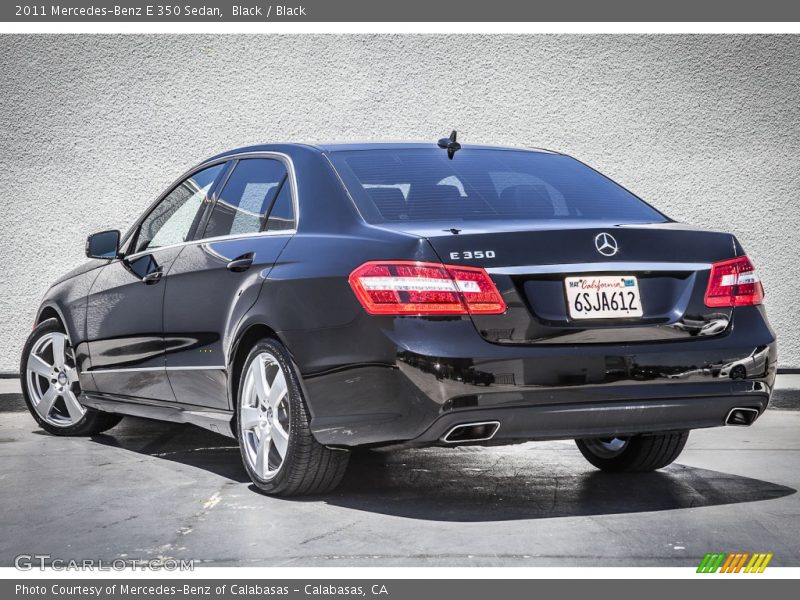 Black / Black 2011 Mercedes-Benz E 350 Sedan