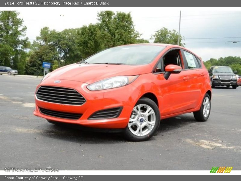 Race Red / Charcoal Black 2014 Ford Fiesta SE Hatchback