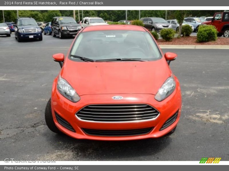 Race Red / Charcoal Black 2014 Ford Fiesta SE Hatchback