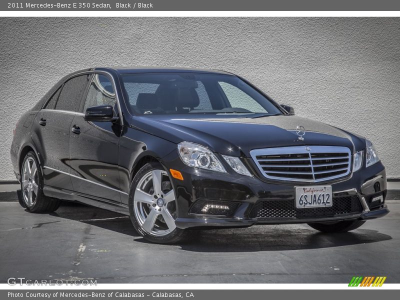 Black / Black 2011 Mercedes-Benz E 350 Sedan