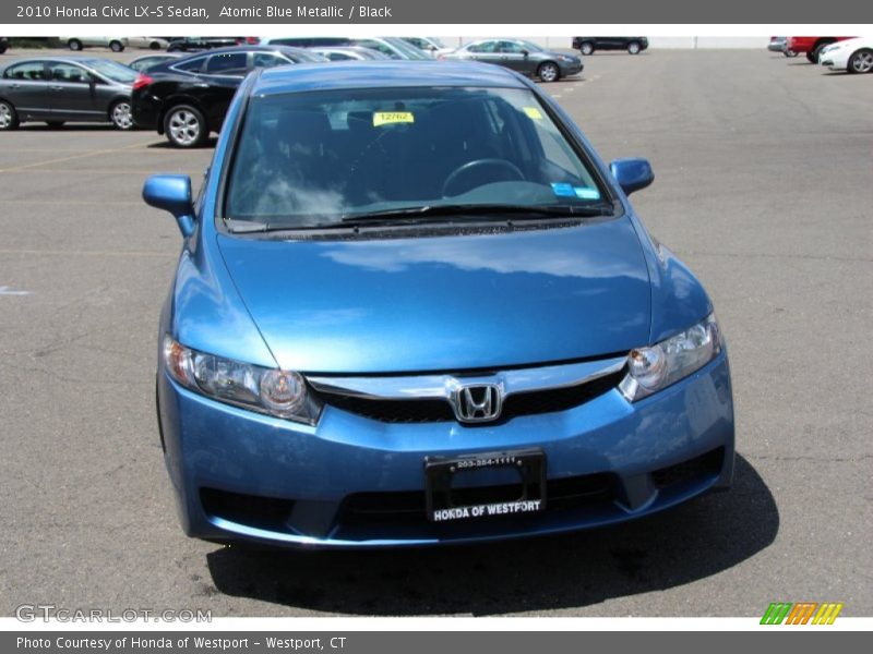 Atomic Blue Metallic / Black 2010 Honda Civic LX-S Sedan