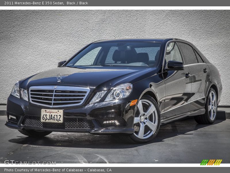 Black / Black 2011 Mercedes-Benz E 350 Sedan