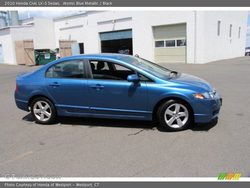 Atomic Blue Metallic / Black 2010 Honda Civic LX-S Sedan