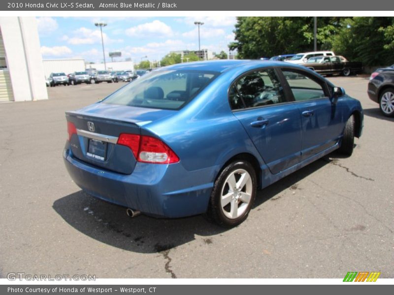 Atomic Blue Metallic / Black 2010 Honda Civic LX-S Sedan