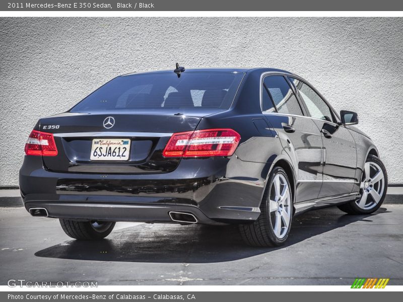 Black / Black 2011 Mercedes-Benz E 350 Sedan