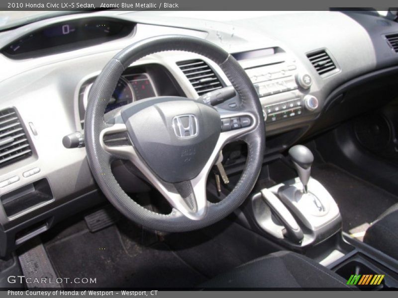 Atomic Blue Metallic / Black 2010 Honda Civic LX-S Sedan