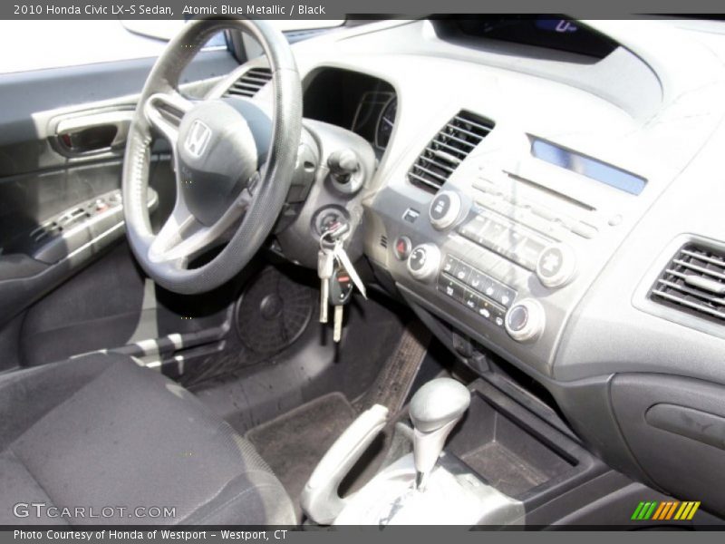 Atomic Blue Metallic / Black 2010 Honda Civic LX-S Sedan