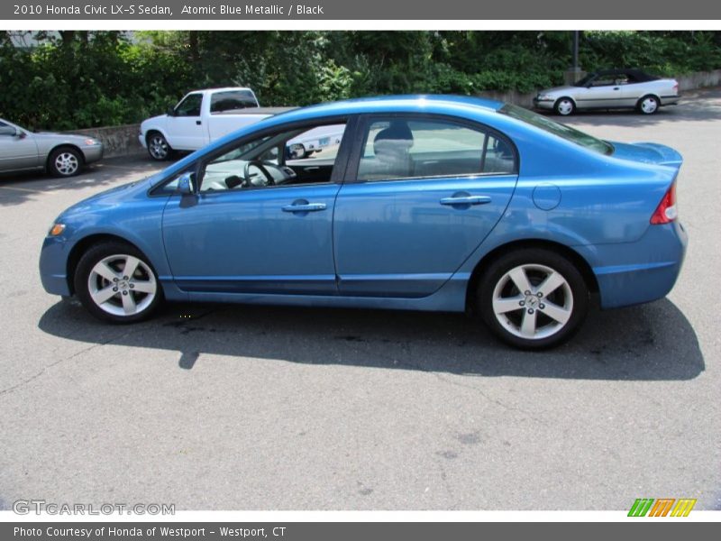 Atomic Blue Metallic / Black 2010 Honda Civic LX-S Sedan