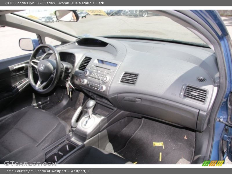 Atomic Blue Metallic / Black 2010 Honda Civic LX-S Sedan