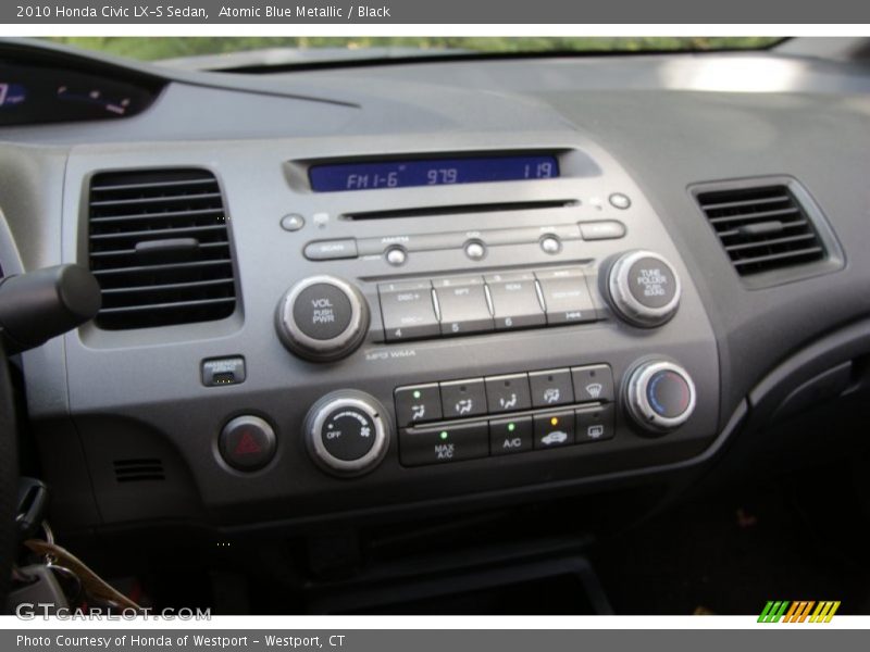 Atomic Blue Metallic / Black 2010 Honda Civic LX-S Sedan