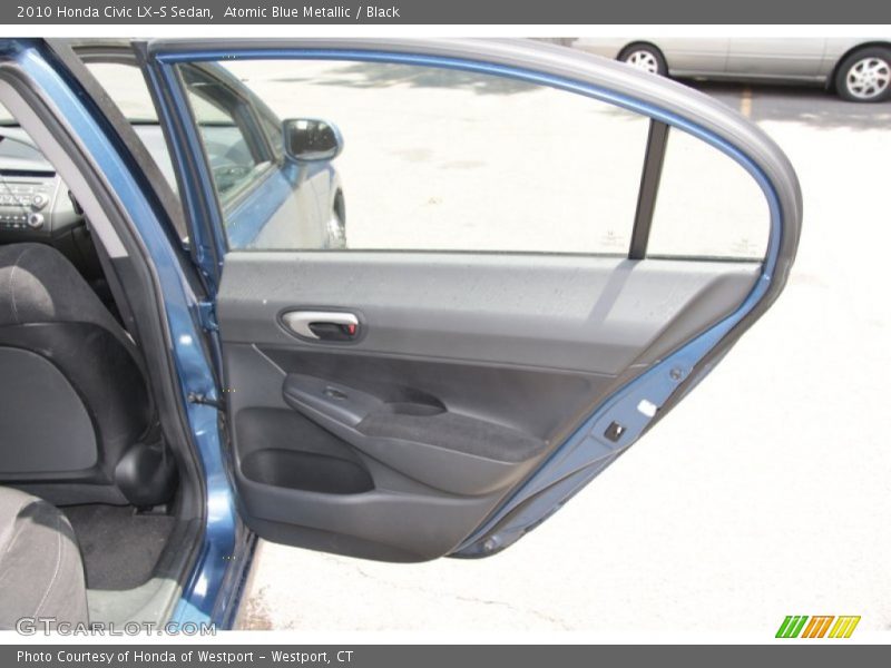 Atomic Blue Metallic / Black 2010 Honda Civic LX-S Sedan