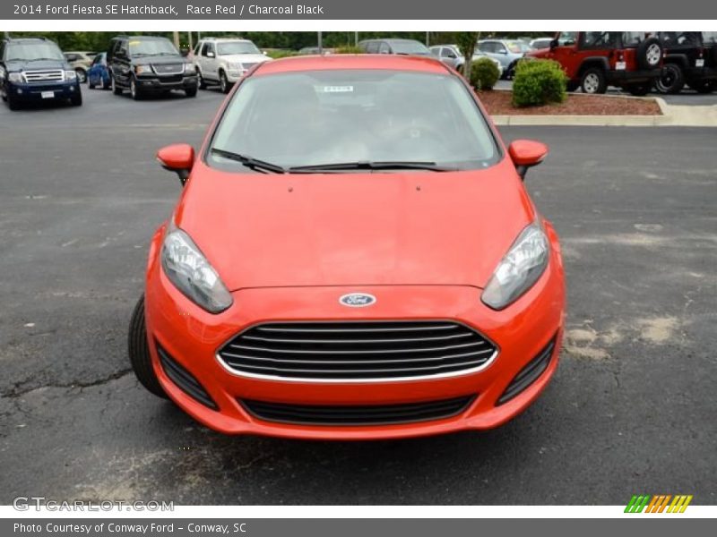 Race Red / Charcoal Black 2014 Ford Fiesta SE Hatchback