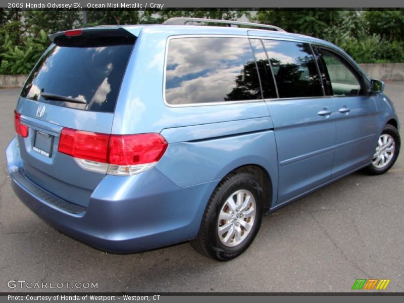 Ocean Mist Metallic / Gray 2009 Honda Odyssey EX